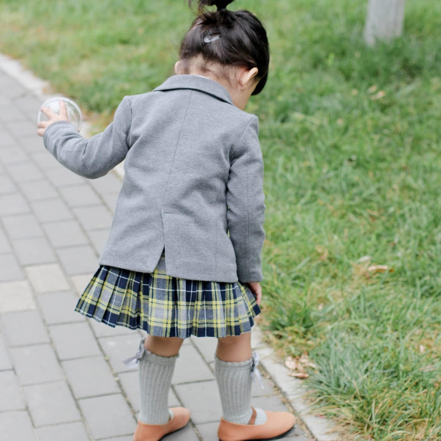 Thumbnail 2 de DRESHOW baby girl knee-high socks (bow design) cotton-blend toddler dress socks – 5 pairs