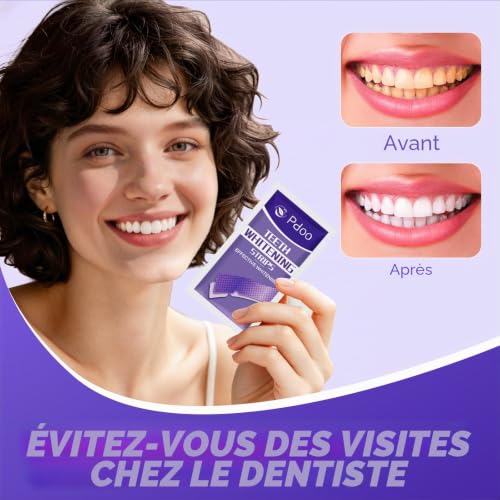 Detalle de Pdoo bandes blanchiment dentaire sans peroxyde