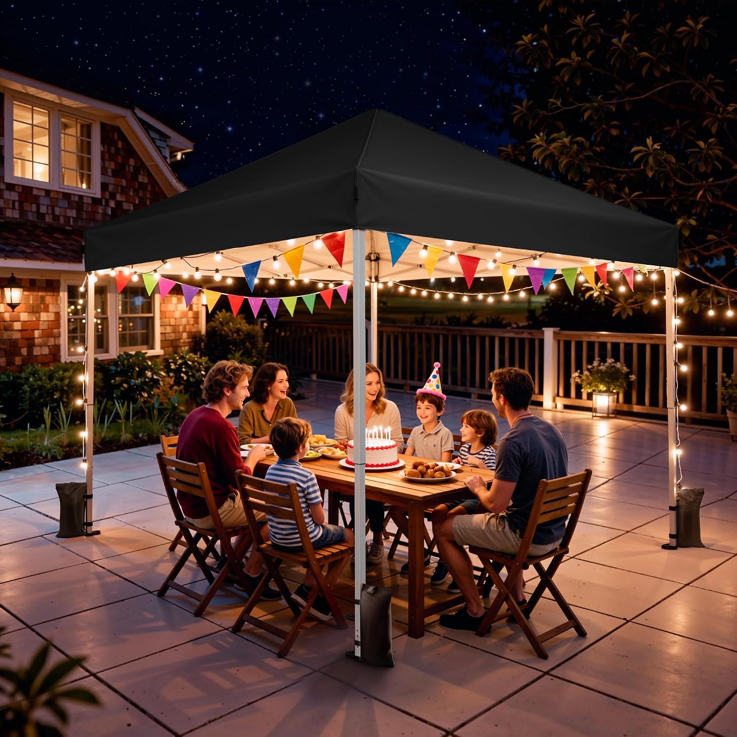 Thumbnail 5 de Vinabilia WF250023 10x10 Pop-Up Canopy Tent, UPF 50+, One-Push Lock