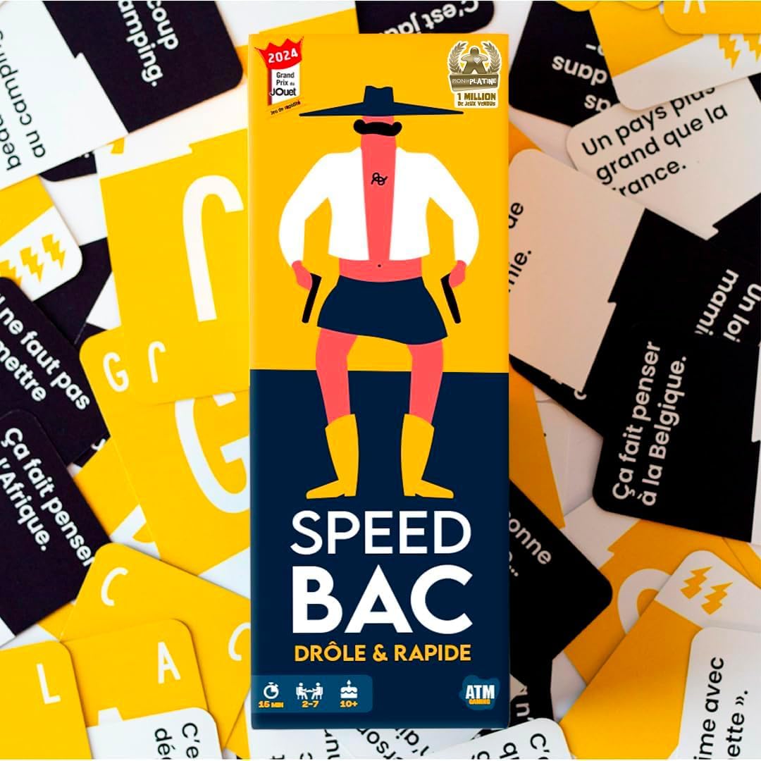 Thumbnail 2 de ATM Gaming Speedbac – Jeu de société “Famille & Amis” pour mettre l’ambiance, 2 à 7 joueurs