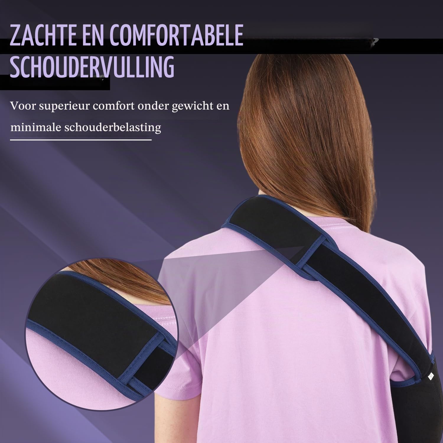 Detalle 1 de supregear AS00000147 armsling maat M, ademend en verstelbaar, zwart en donkerblauw
