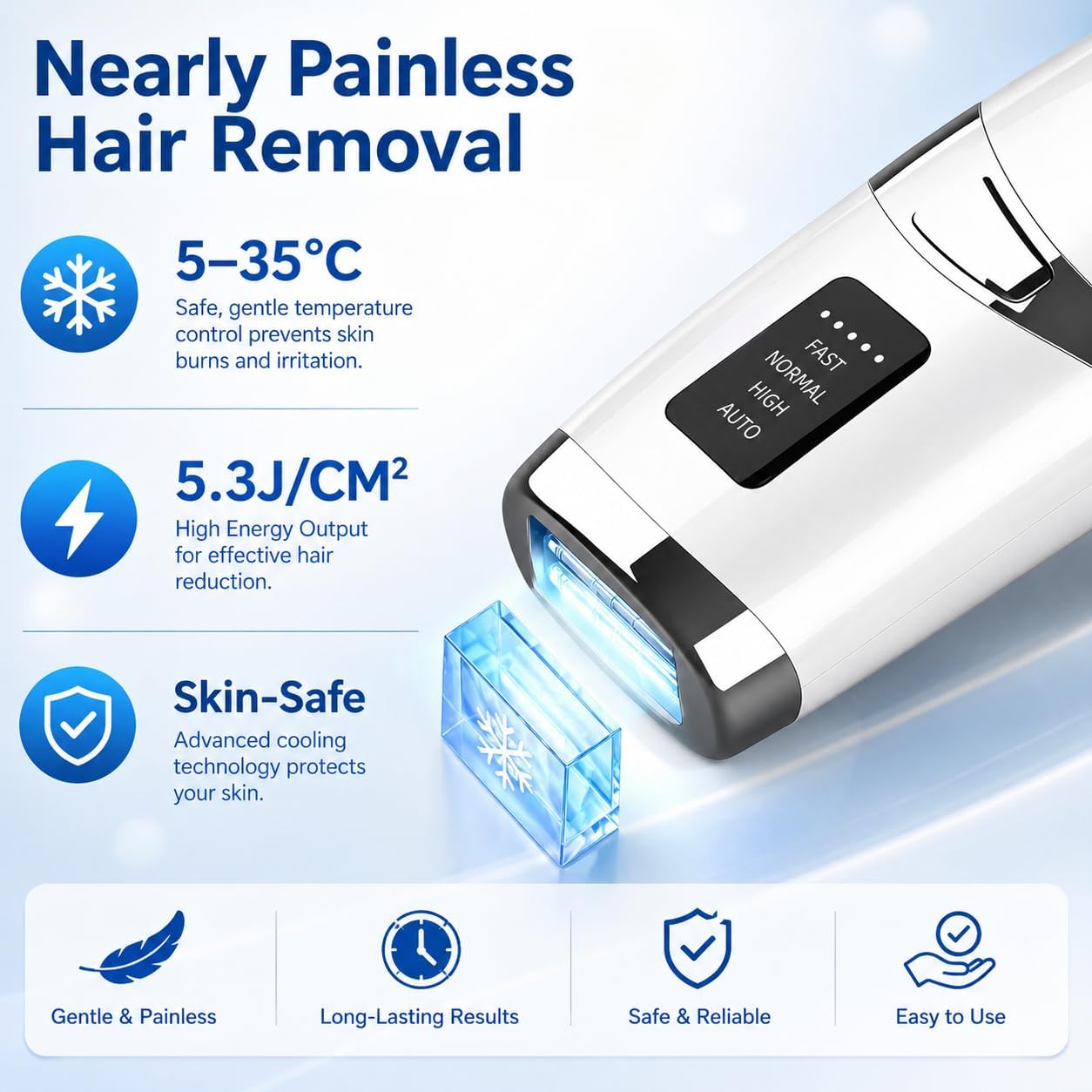 Thumbnail 1 de Mulbijeo Epilatore Luce Pulsata con Raffreddamento 5°C – Depilazione IPL a Casa