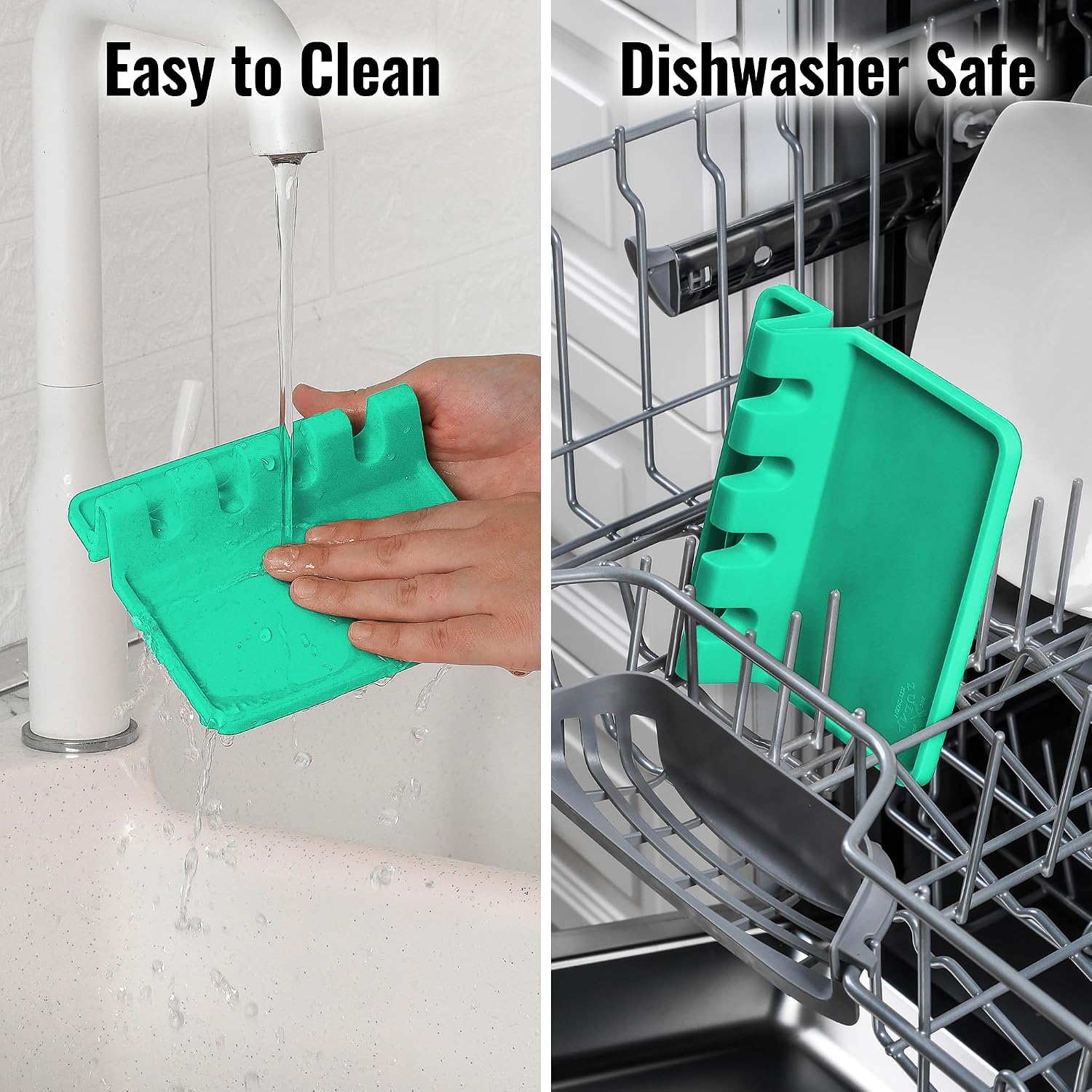 Thumbnail 5 de Zulay Kitchen Silicone Spoon Rest, Green