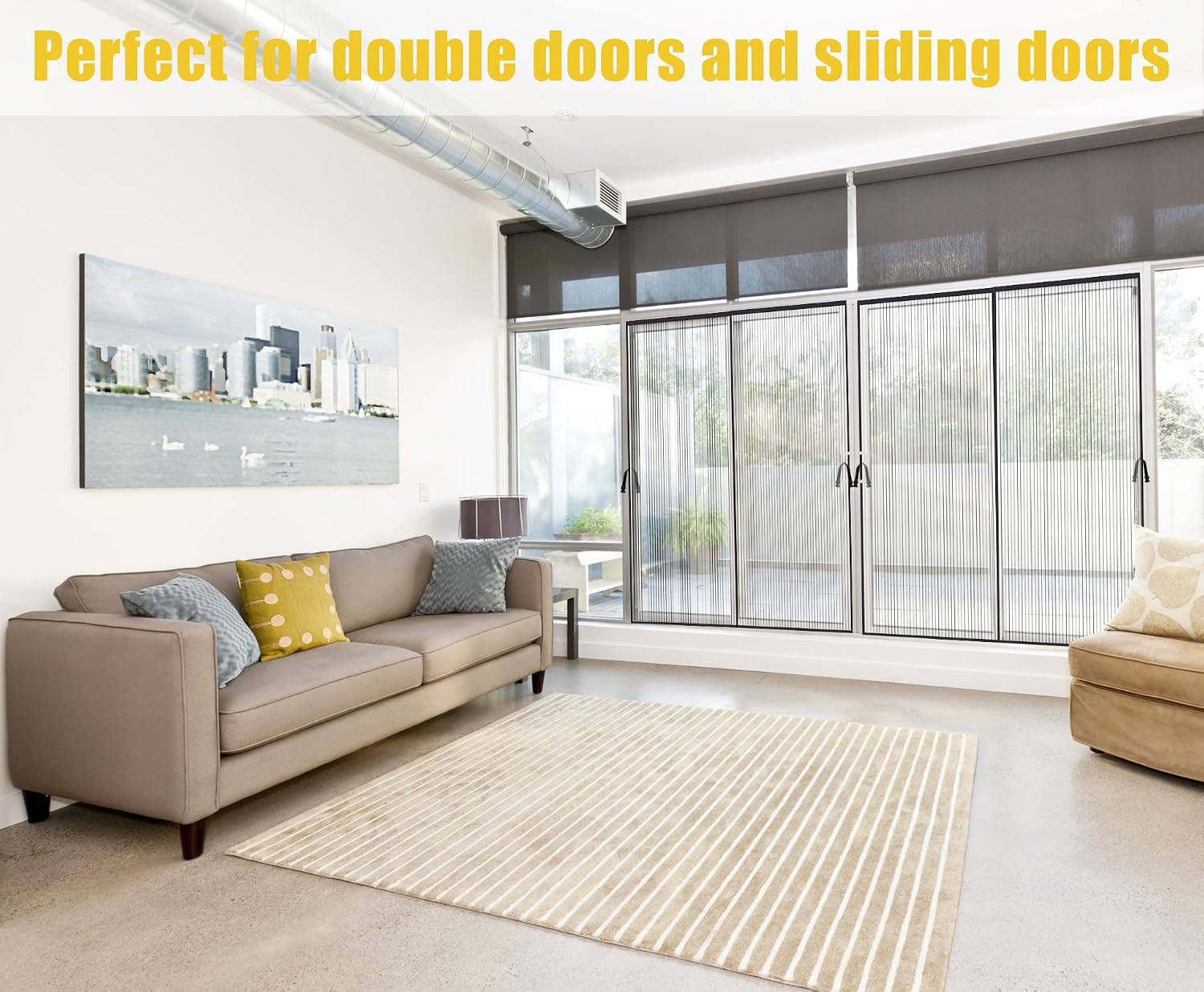 Detalle 2 de Elytsemoh Magnetic Screen Door 48x80-Inch