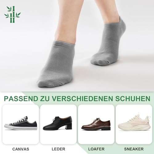 Thumbnail 6 de Niofind Bamboo Trainer Socks for Women & Men – 6 Pairs, Non Slip No Show