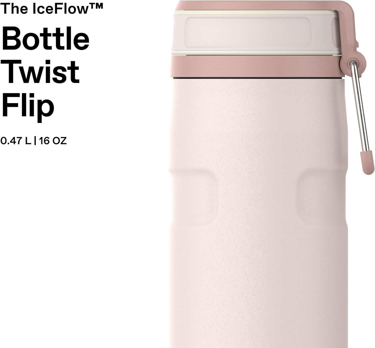 Thumbnail 2 de Stanley 1913 IceFlow Bottle Twist Flip 0,47 L – Edelstahl, doppelwandig, eisgekühlt bis zu 3 Tage