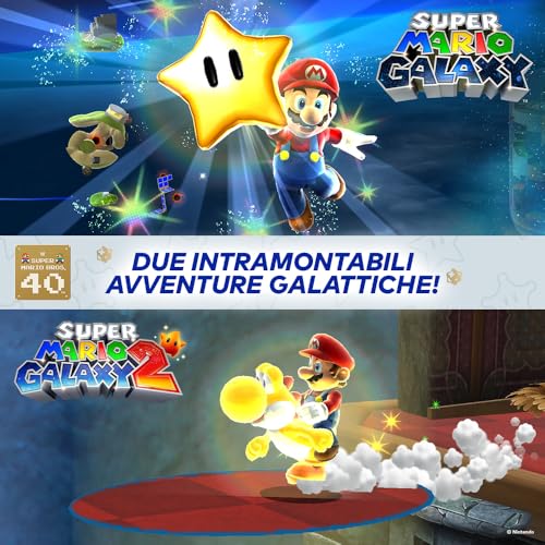 Detalle de Super Mario Galaxy + Super Mario Galaxy 2 - Ed. Italiana (Versione su scheda) per Nintendo Switch