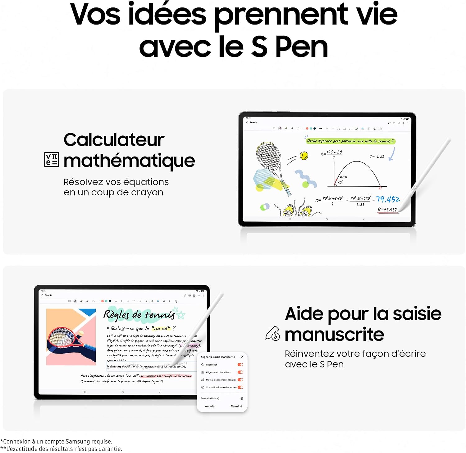 Detalle de Samsung Galaxy Tab S10 Lite (10,9"), 5G, 128 Go – Tablette Android avec S Pen inclus (Gris, version FR)