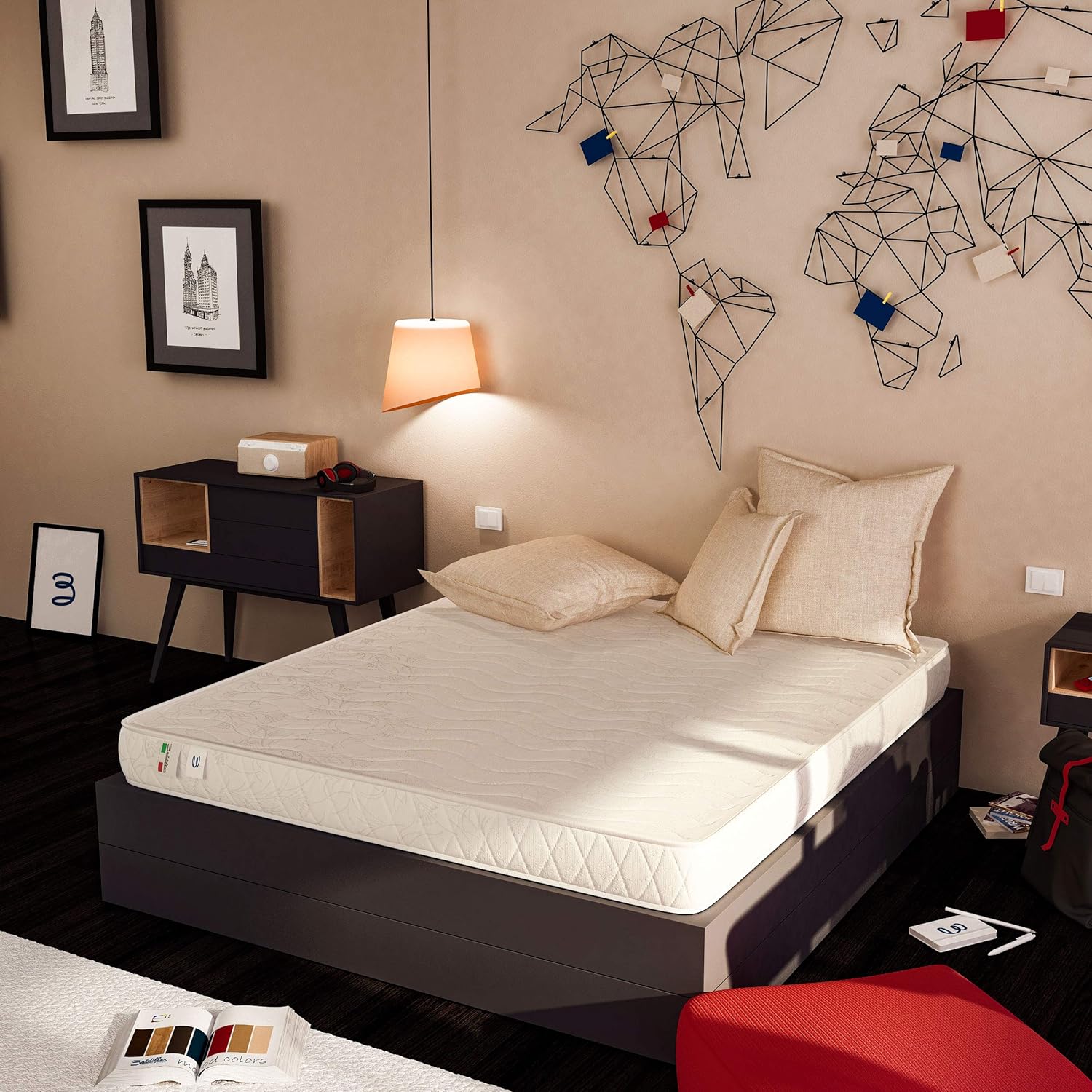 Thumbnail 3 de Materasso matrimoniale Baldiflex Emporio Easy Latex con lattice e 2 cm di memory foam, 160 x 190 cm, altezza 15 cm