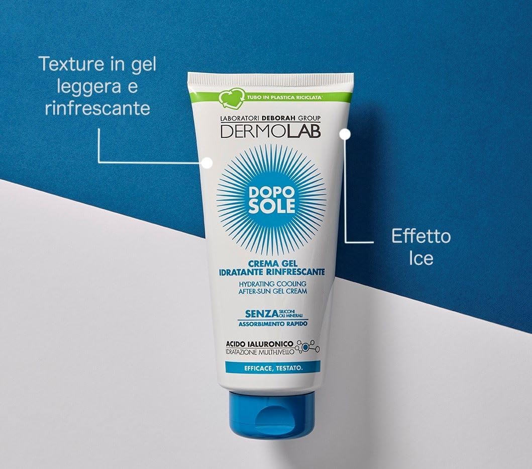 Detalle de Dermolab Crema Gel Doposole Idratante Rifrescante 300 ml – Sollievo e Idratazione dopo l’Esposizione