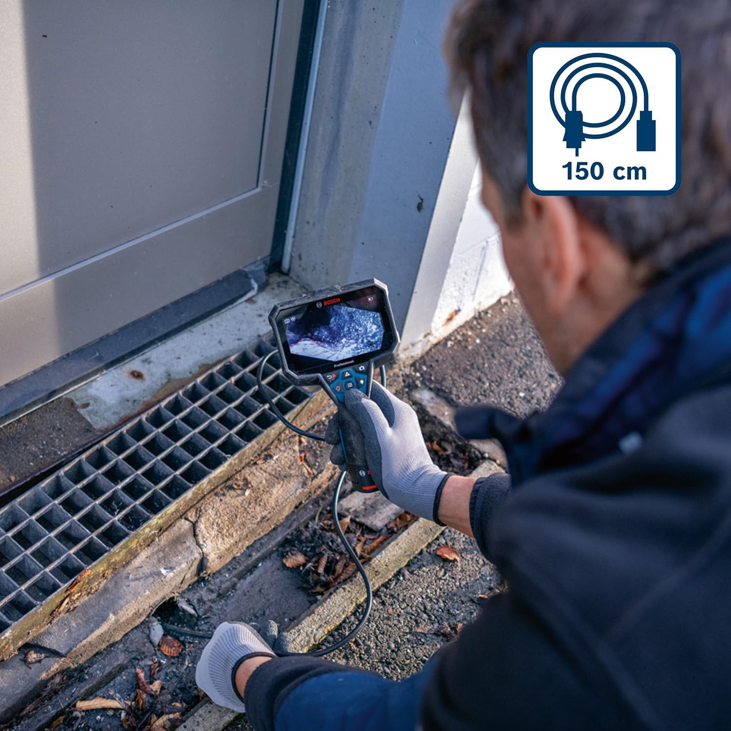 Thumbnail 3 de Telecamera da ispezione Bosch Professional GIC 12V-5-27 C con display 5’’ e cavo 150 cm