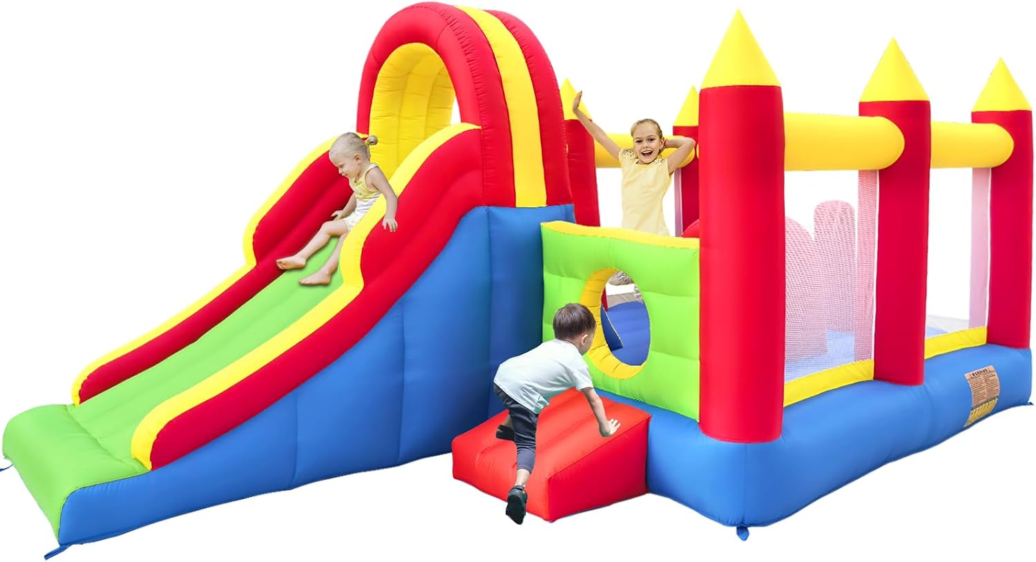 Detalle de Ballsea Castello gonfiabile gigante con grande scivolo e trampolino – 592 x 290 x 216 cm