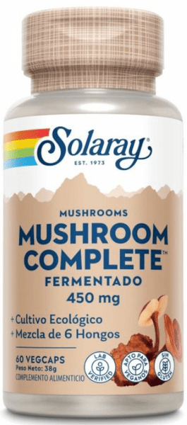 Solaray Mushroom Complete 60 cápsulas vegetales 🍶