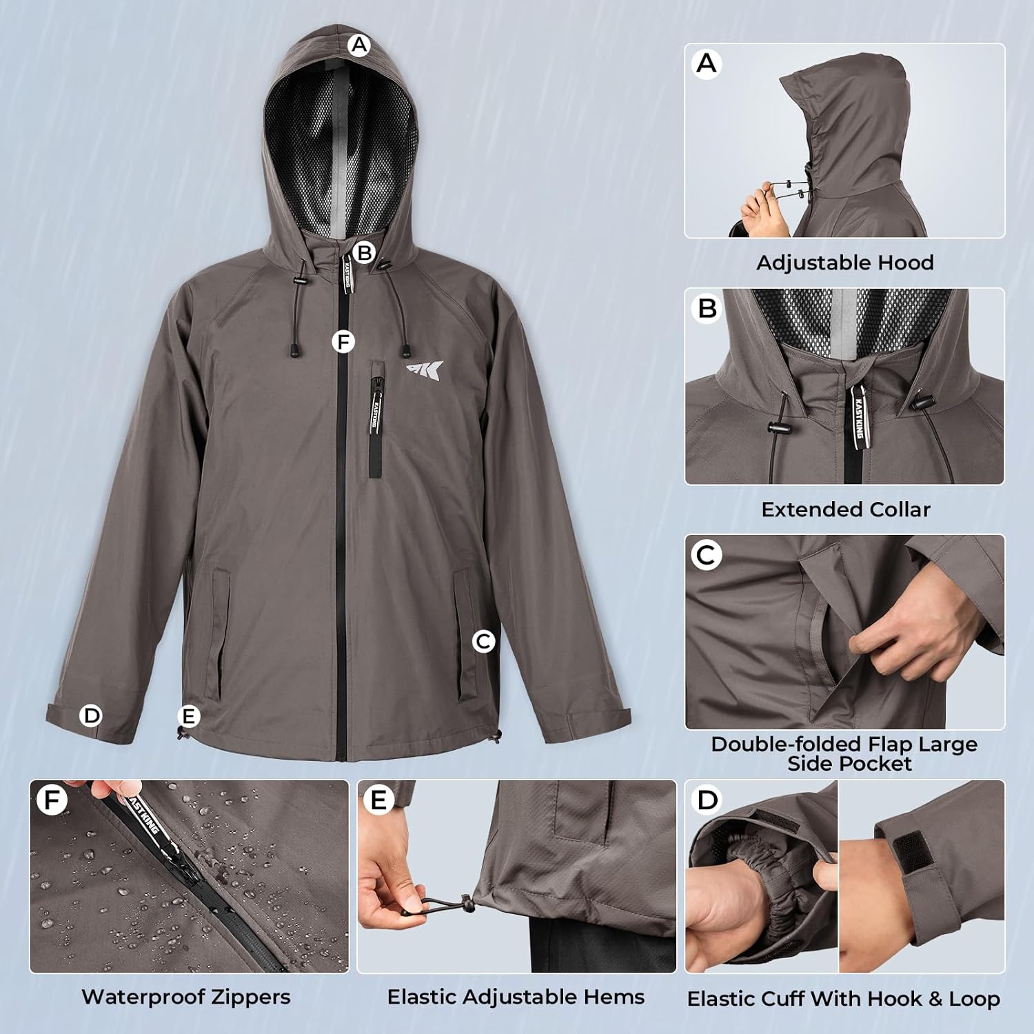 Thumbnail 1 de KastKing HydroSense Essential Waterproof Rain Suit for Men and Women