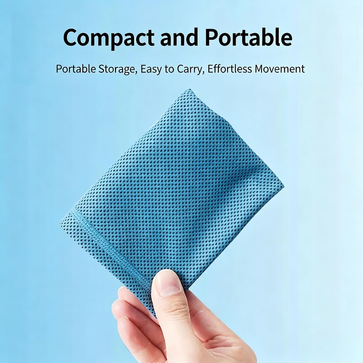 Thumbnail 3 de Generic Cooling Towel, 100% Polyester, 30 x 100 cm, Blue