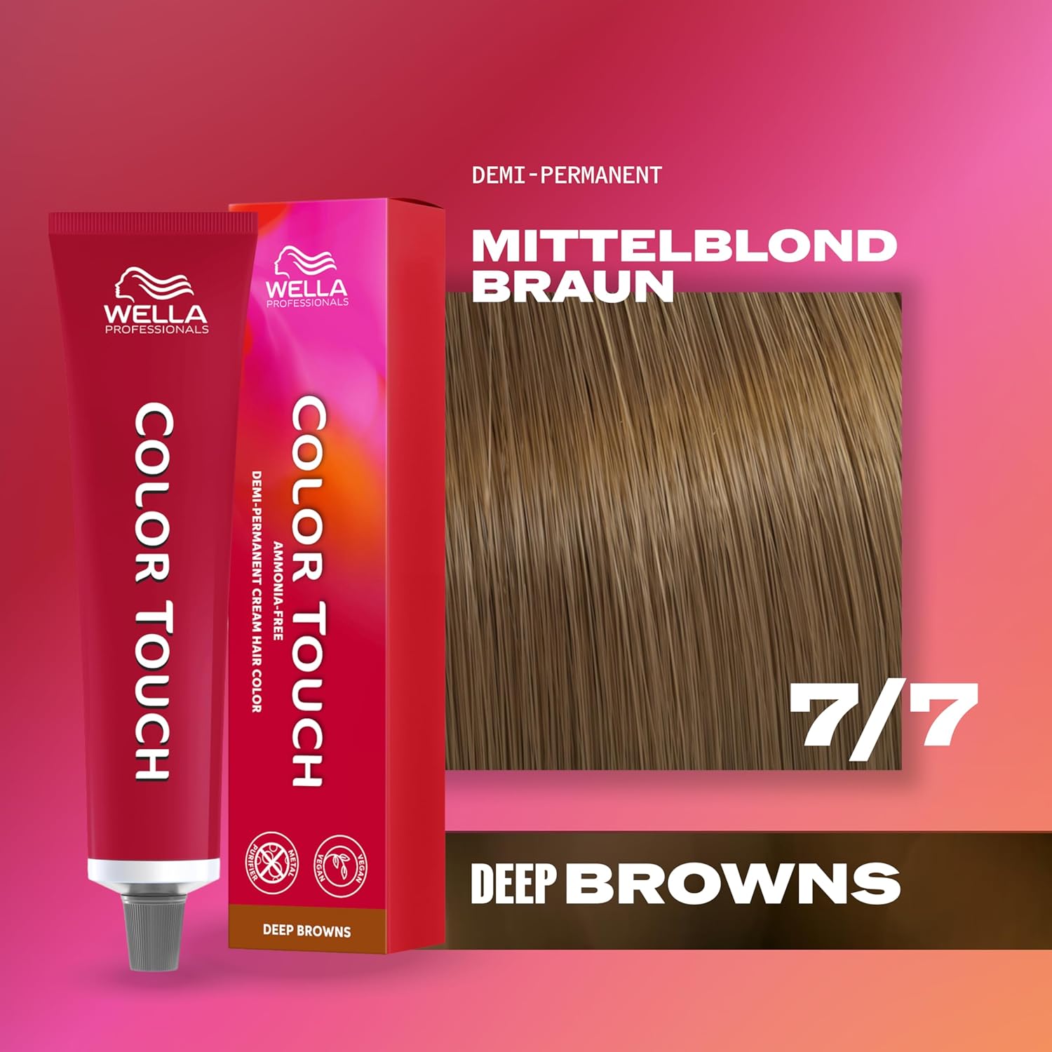 Thumbnail 1 de Wella Professionals Color Touch Deep Browns – ammoniakfreie vegane Intensivtönung mit Metal Purifier