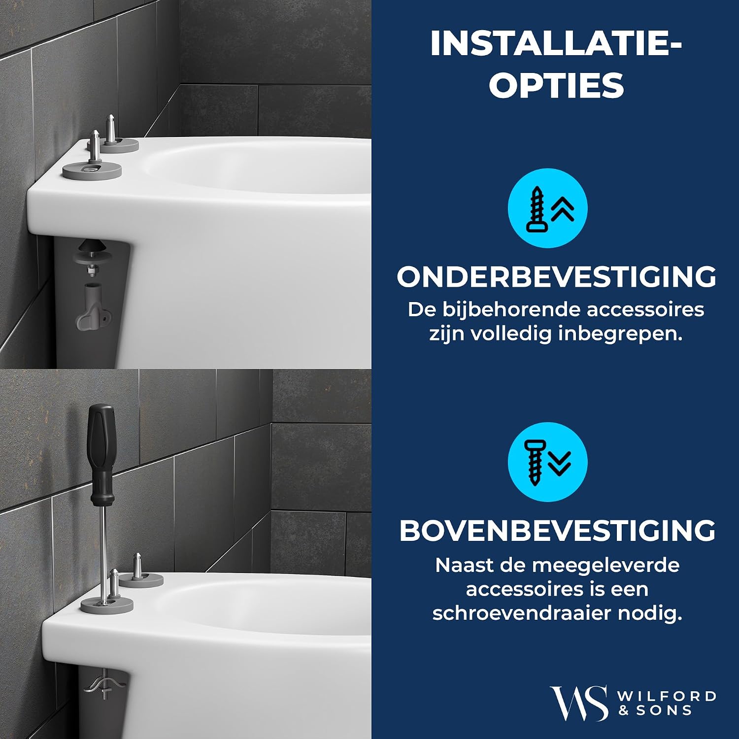 Thumbnail 5 de Wilford & Sons O Shape toiletbril, O-vorm met softclose en quick release