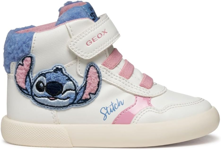 Detalle de Geox Baby Mädchen Gisli GirlSneaker – atmungsaktiv, leichter Einstieg und Zero Shock