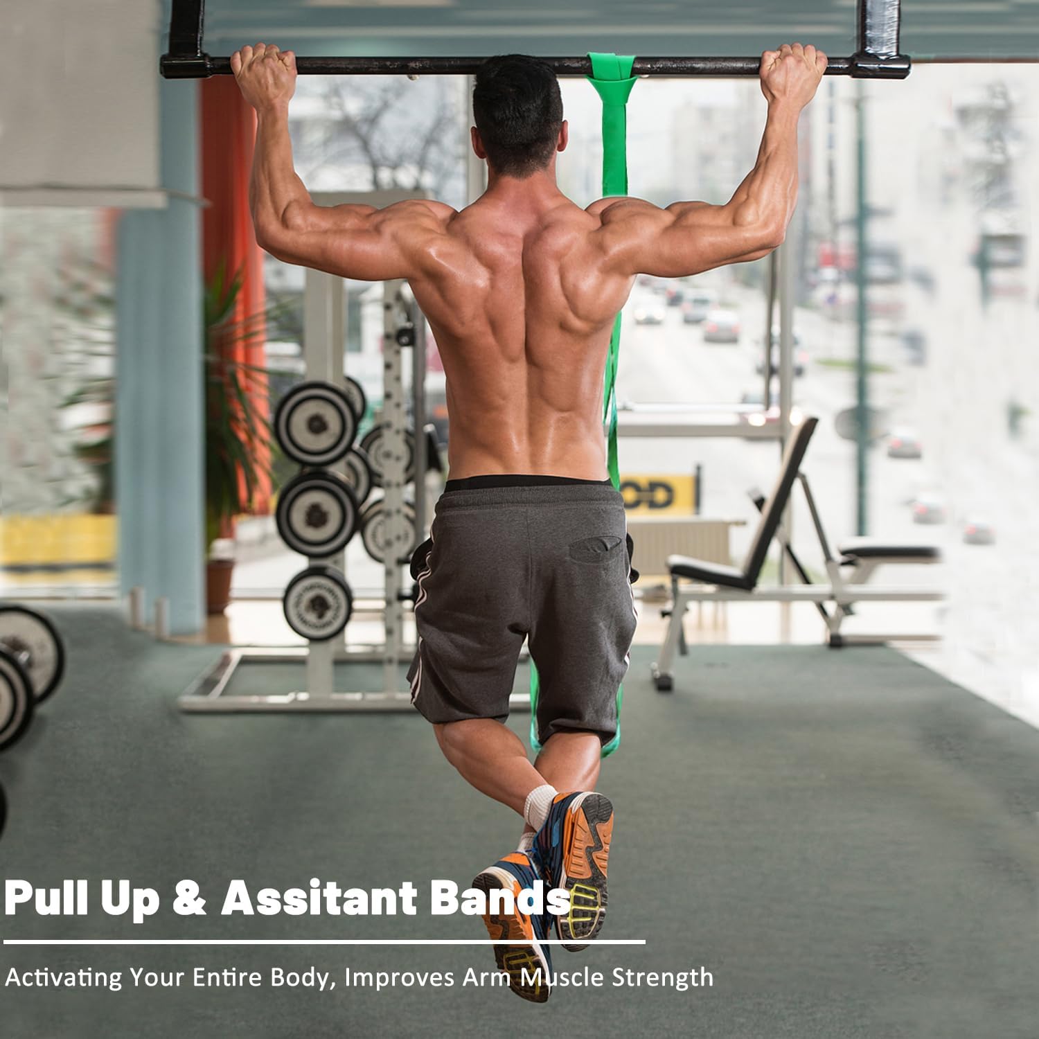 Detalle de Resistance Bands Set 5 Levels 5–125 lbs 🏋