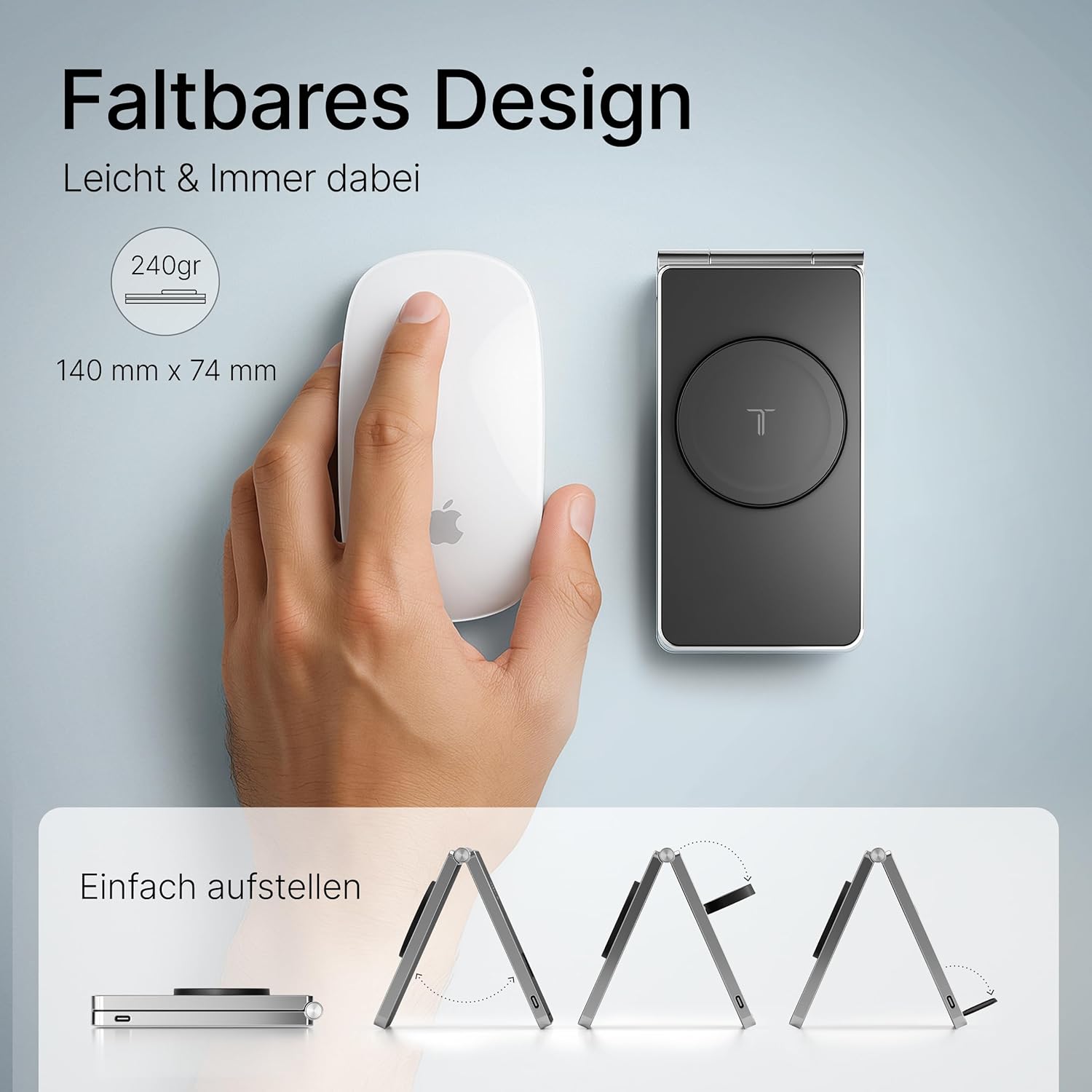 Thumbnail 2 de TEGLER 3-in-1 MagSafe Ladestation für iPhone, Apple Watch & AirPods 15 W