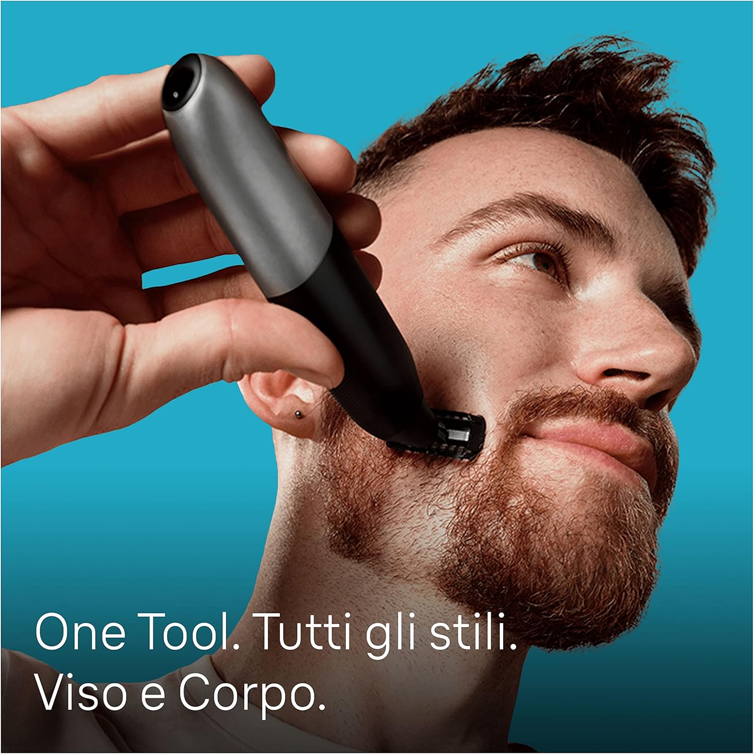 Detalle de Braun Regolabarba Uomo e Rasoio Elettrico Series X XT5300: taglio preciso per viso e corpo, testina 4D