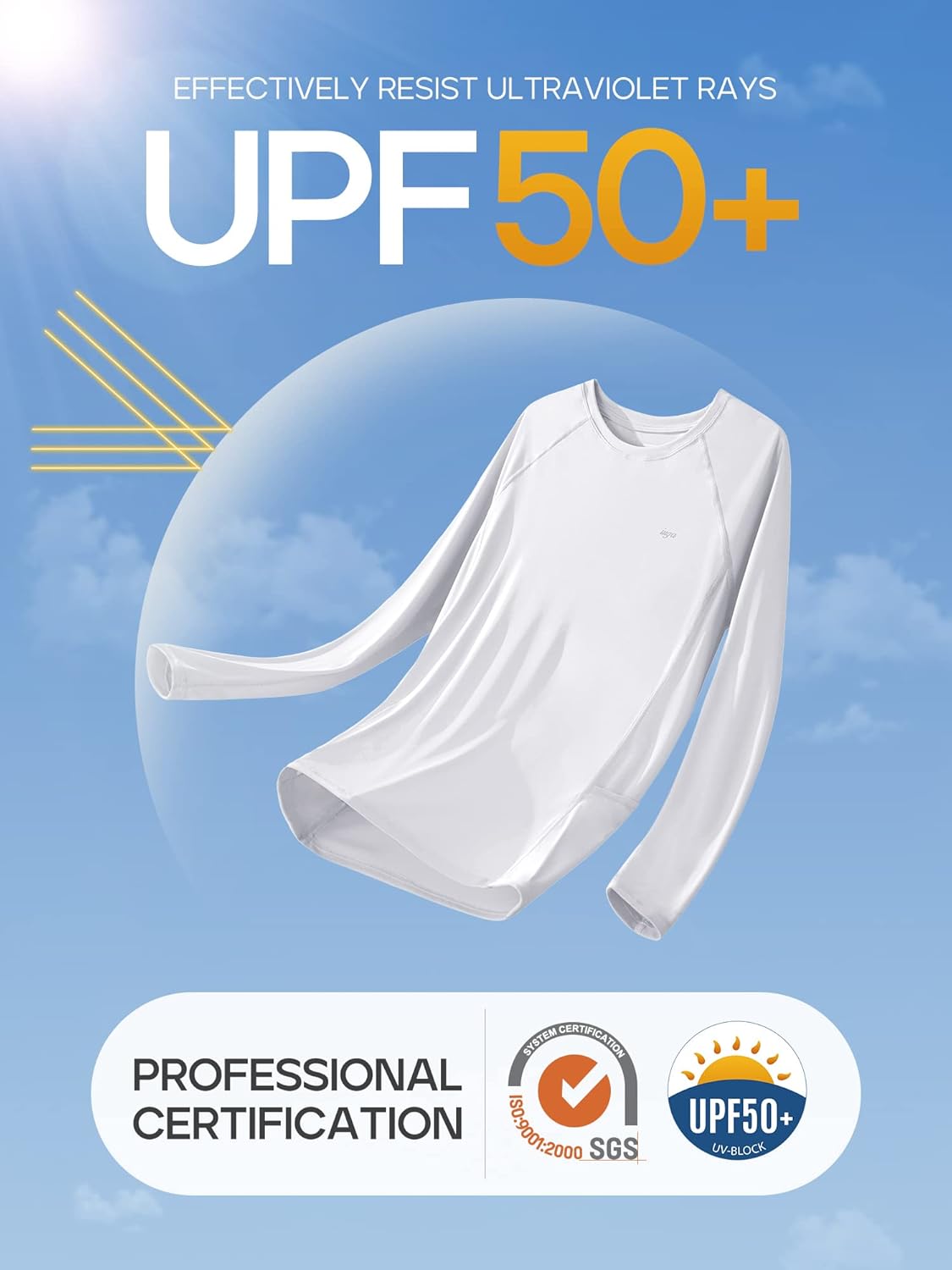 Thumbnail 3 de IUGA Women's Rash Guard UPF 50+ Long Sleeve Shirt with Pockets