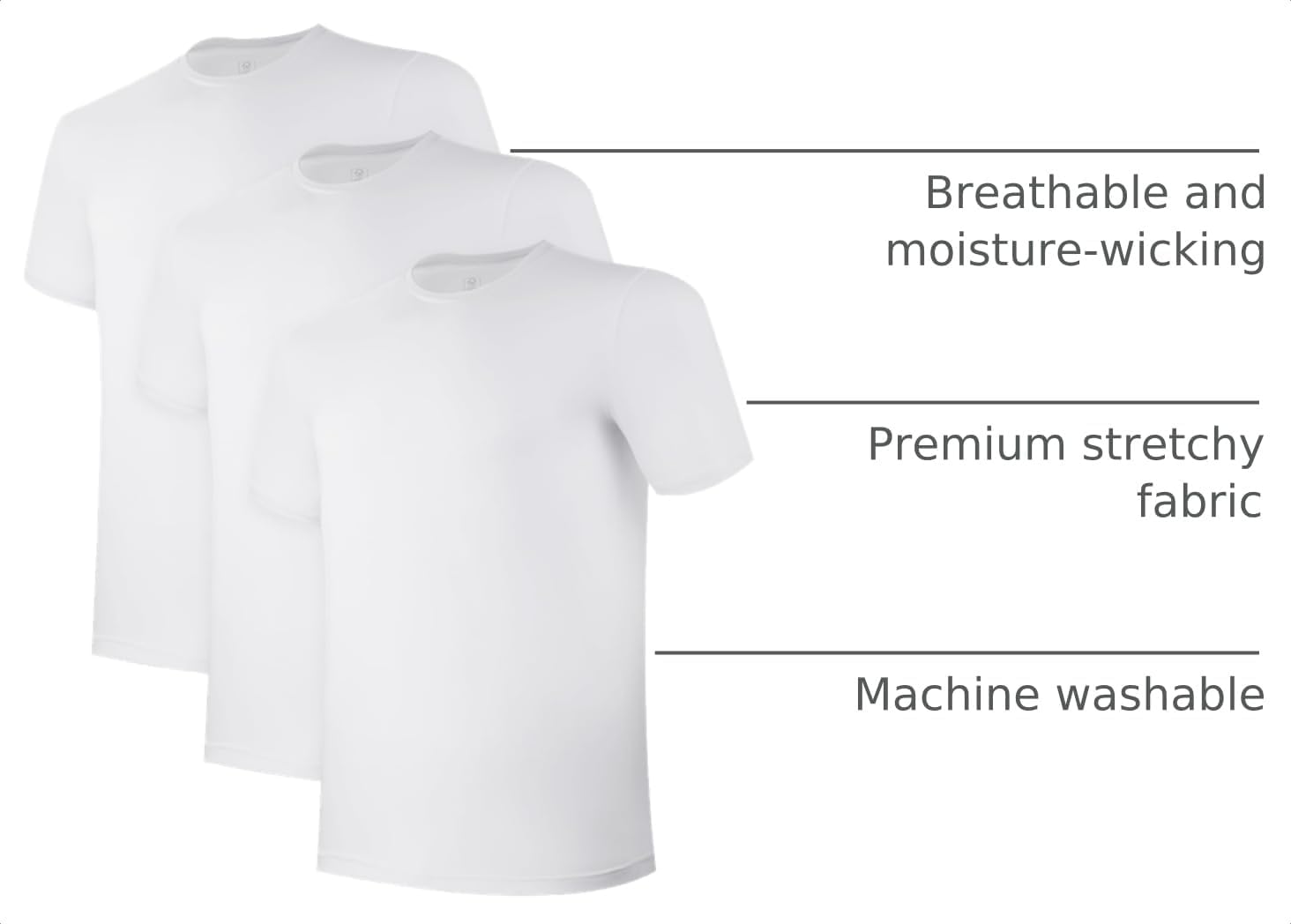 Thumbnail 3 de BAMBOO COOL Men's Undershirts Pack