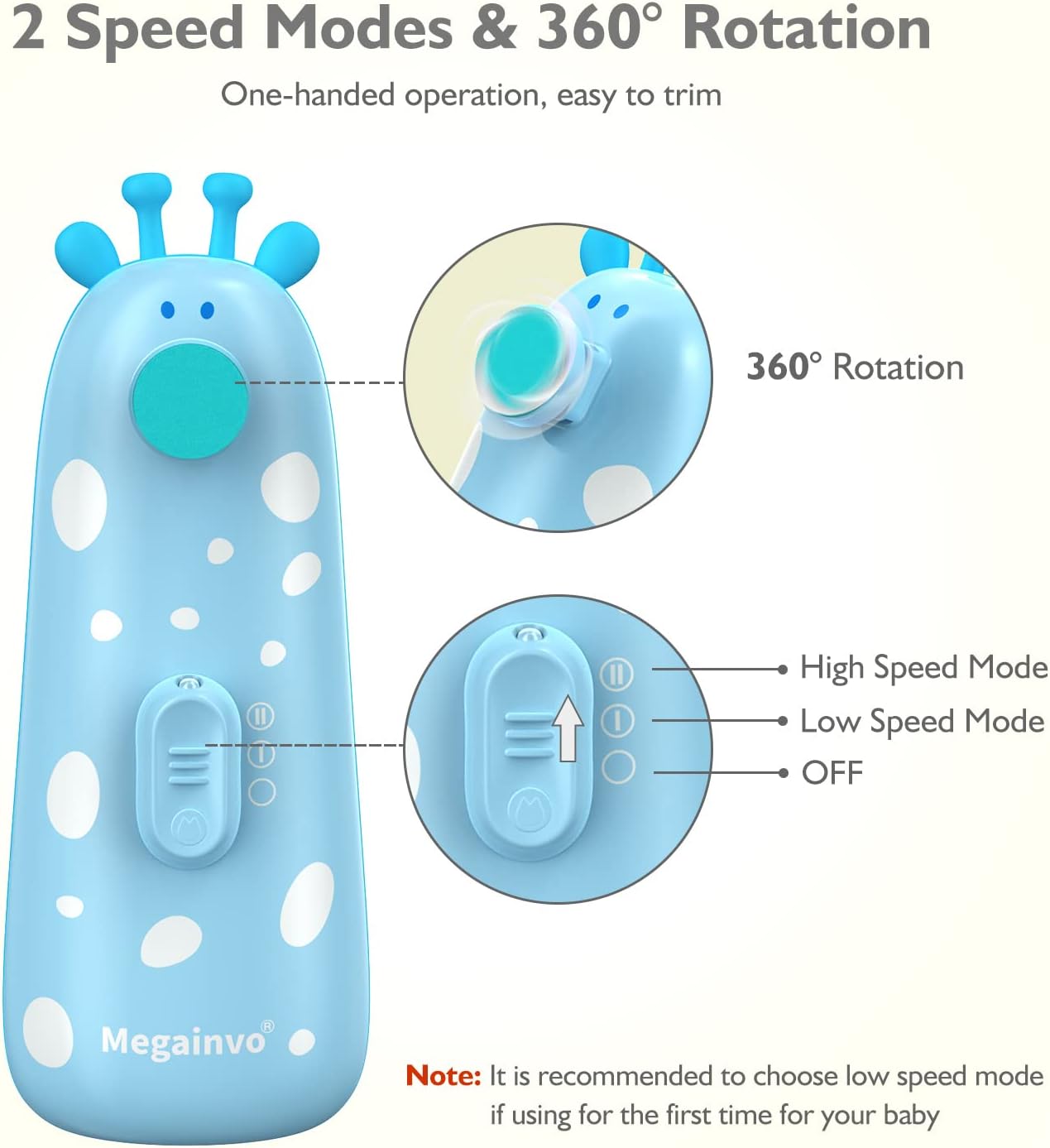 Thumbnail 3 de Megainvo Baby Nail File Electric 10 heads