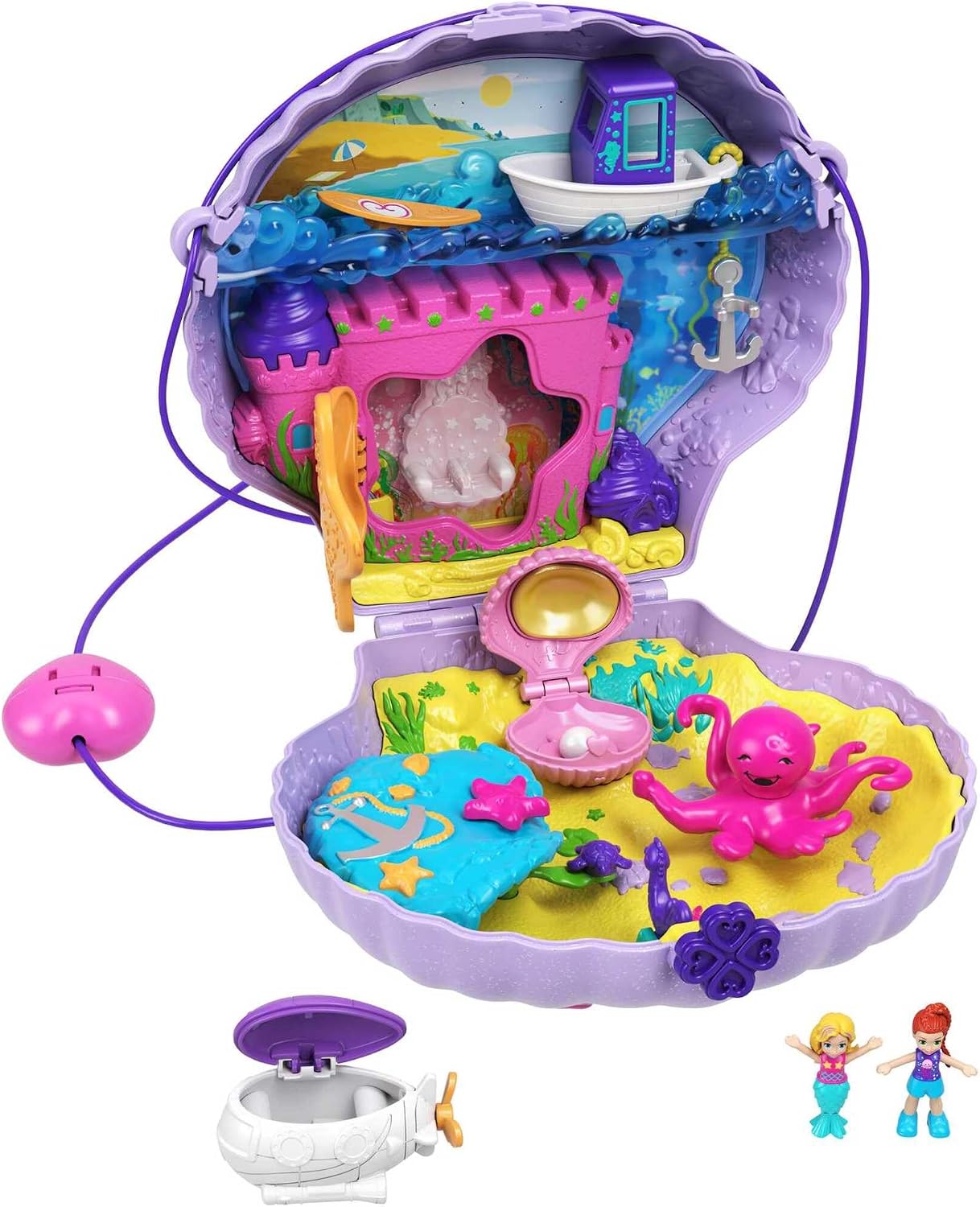 Thumbnail 6 de Polly Pocket HWP03 Caballito de mar y bebé 🧜♀