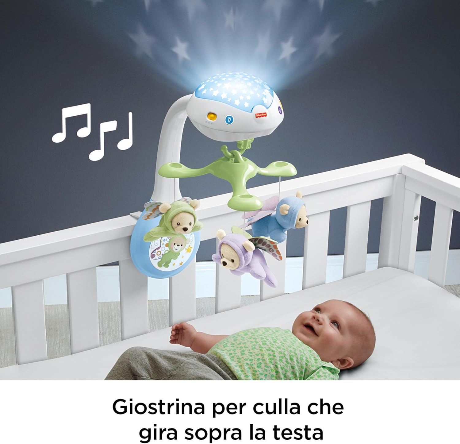 Thumbnail 2 de Fisher-Price La Giostrina Degli Orsetti: giostrina motorizzata con luci stellate e tre modalità sonore calmanti