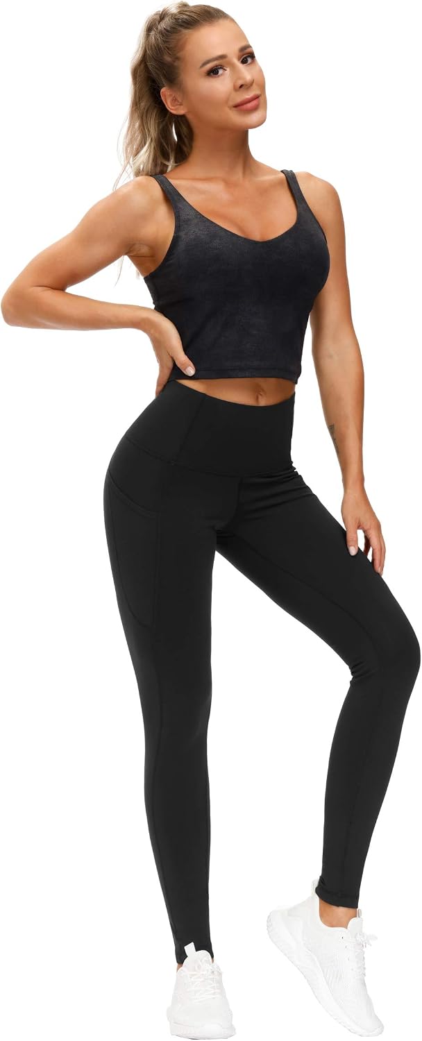 Detalle de THE GYM PEOPLE UK-RNGJS-1219-359 Women's High-Waist Gym Leggings with Pockets