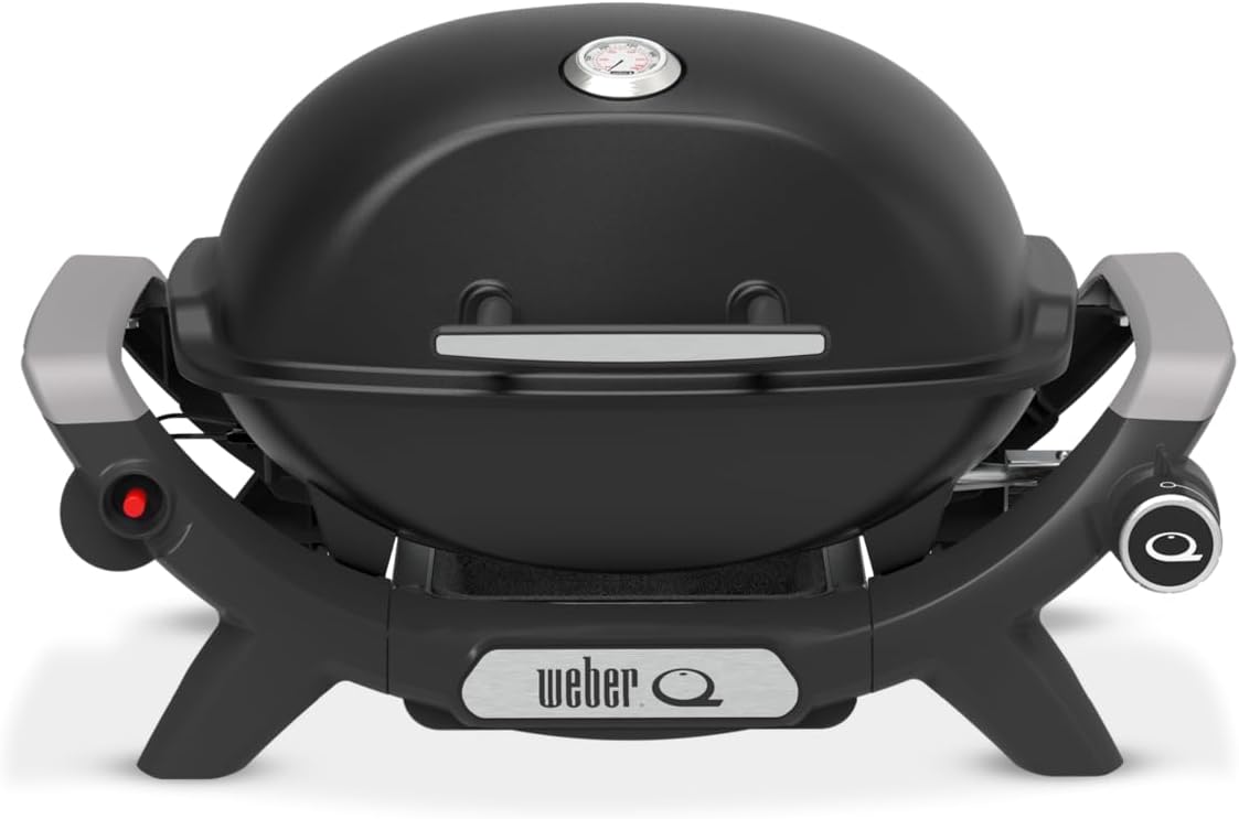 Detalle 2 de Weber Q 1100N Gasgrill: Tragbarer Allrounder für Camping, Terrasse und Balkon