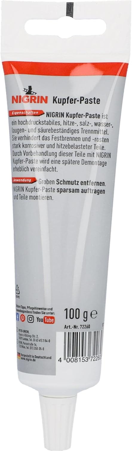 Thumbnail 2 de NIGRIN RepairTec Kupferpaste – hochdruckstabil und hitzebeständig, ideal zur Vorbehandlung