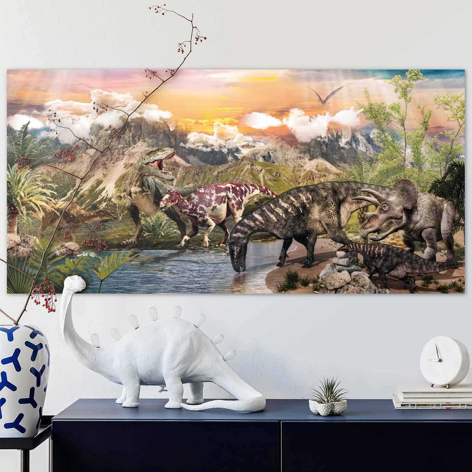 Detalle 2 de GOODS+GADGETS Dinosaur Poster, 90 x 45 cm, 250 g/m² Glossy Print