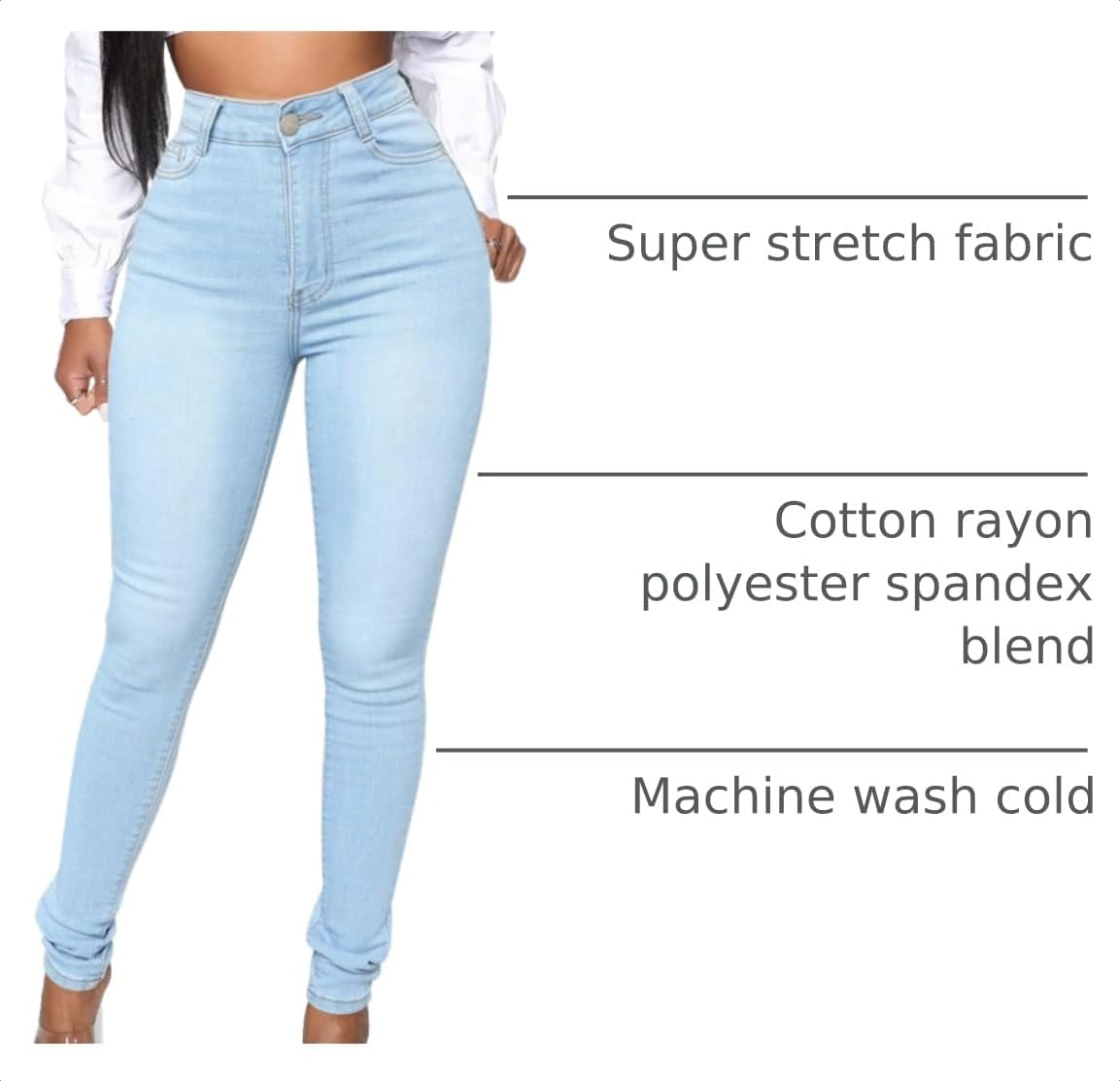 Thumbnail 3 de KUNMI Classic High Waisted Skinny Jeans