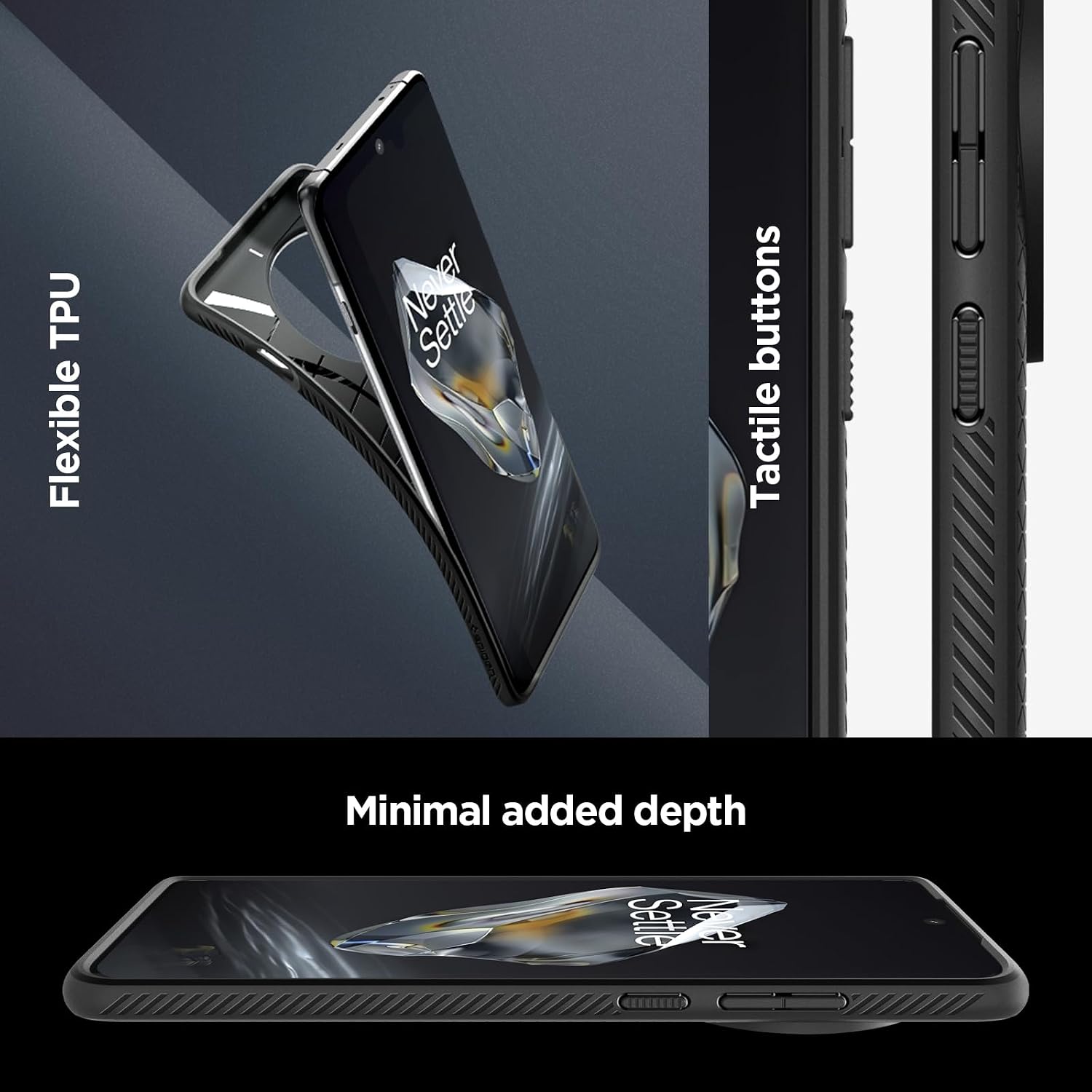 Thumbnail 6 de Spigen Liquid Air pour OnePlus 12 coque souple — Noir Mat