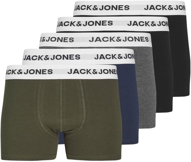 Detalle de JACK & JONES Junior Trunks 5-Pack in cotone elasticizzato