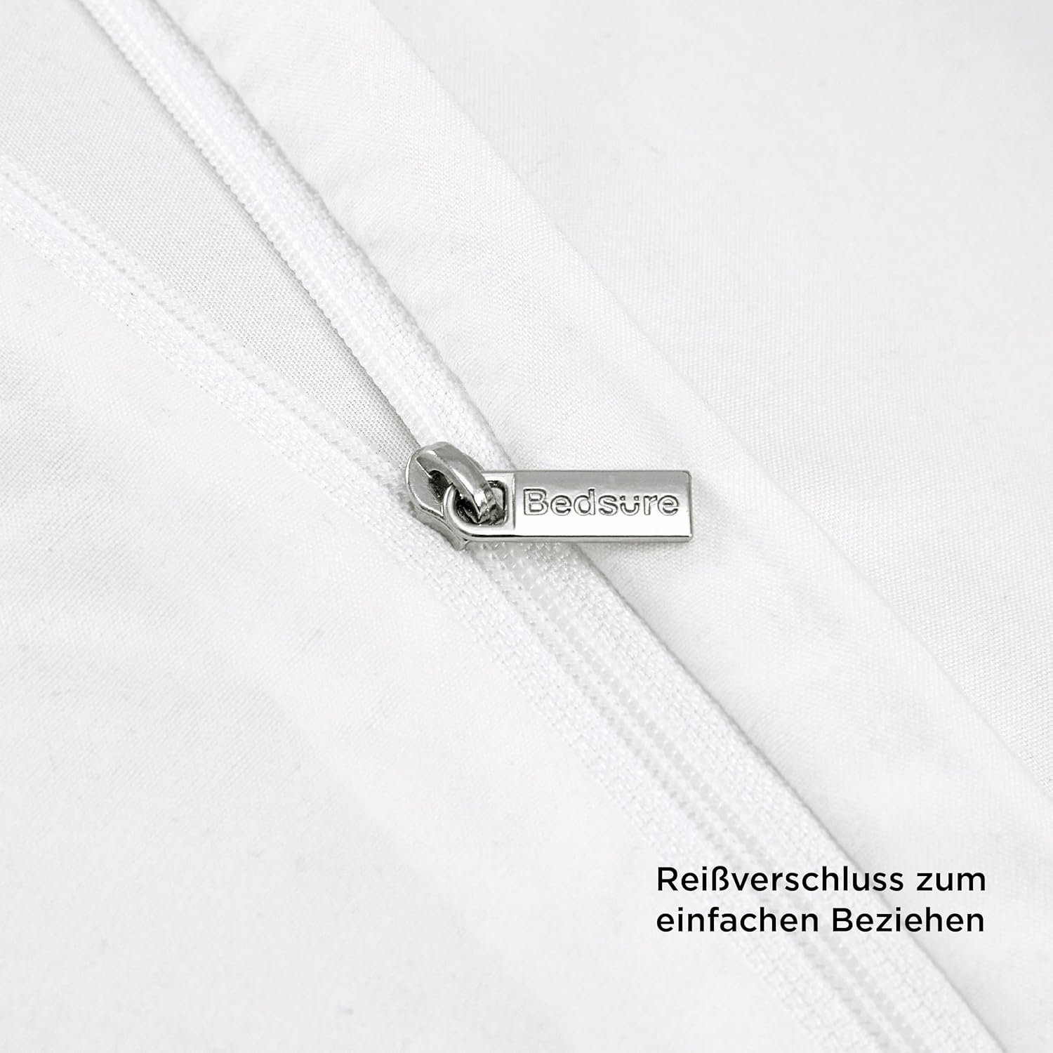 Thumbnail 6 de BEDSURE Bettwäsche 200x200 3-teilig Weiß – ÖKO-TEX, Mikrofaser, Reißverschluss