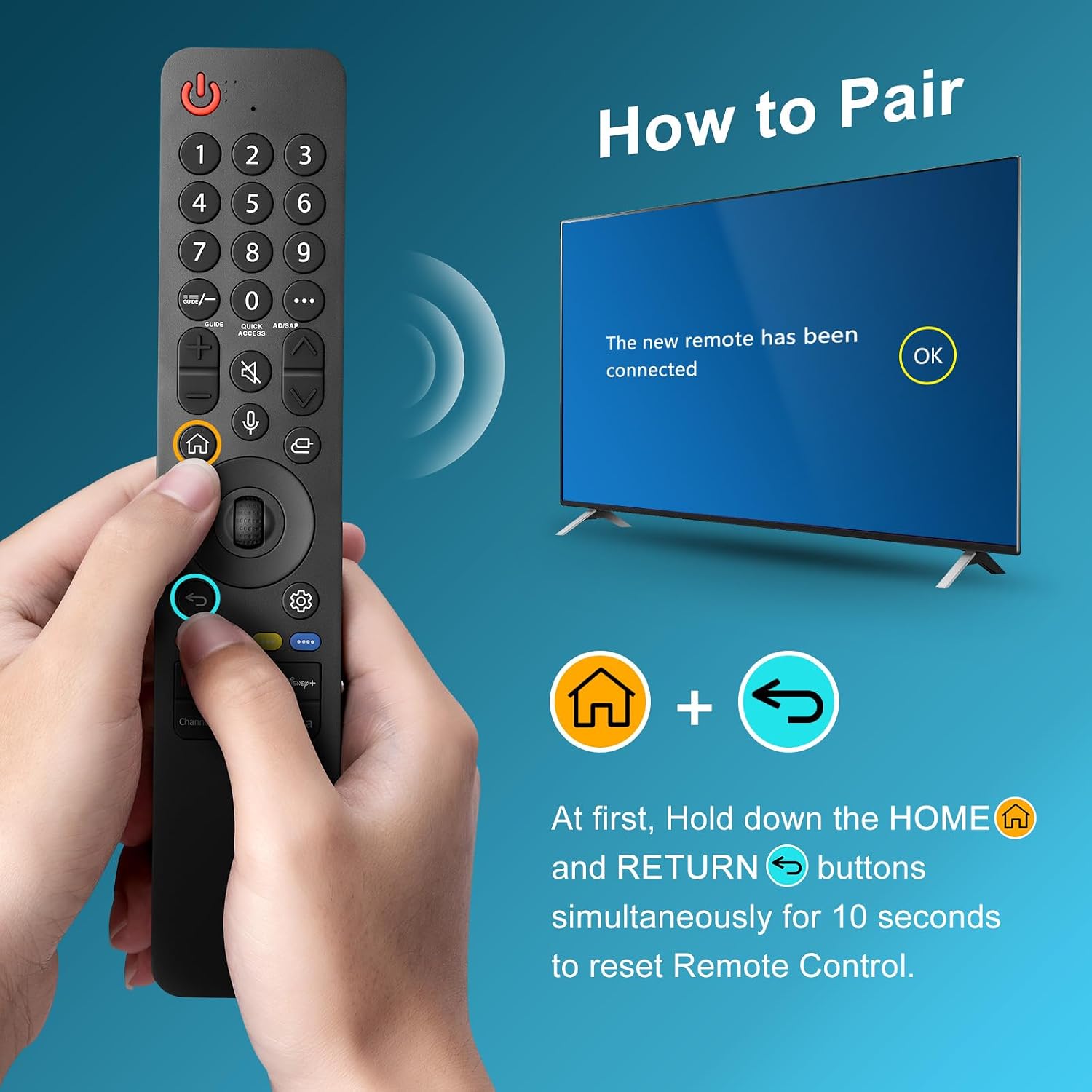 Detalle de Voice-Magic LG TV Remote Replacement, MR25GA