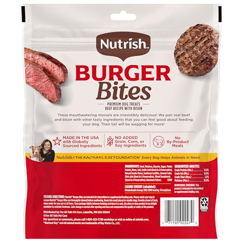 Thumbnail 9 de Nutrish Burger Bites Dog Treats, Beef Recipe — 12 oz Pouch (Rachael Ray Nutrish)