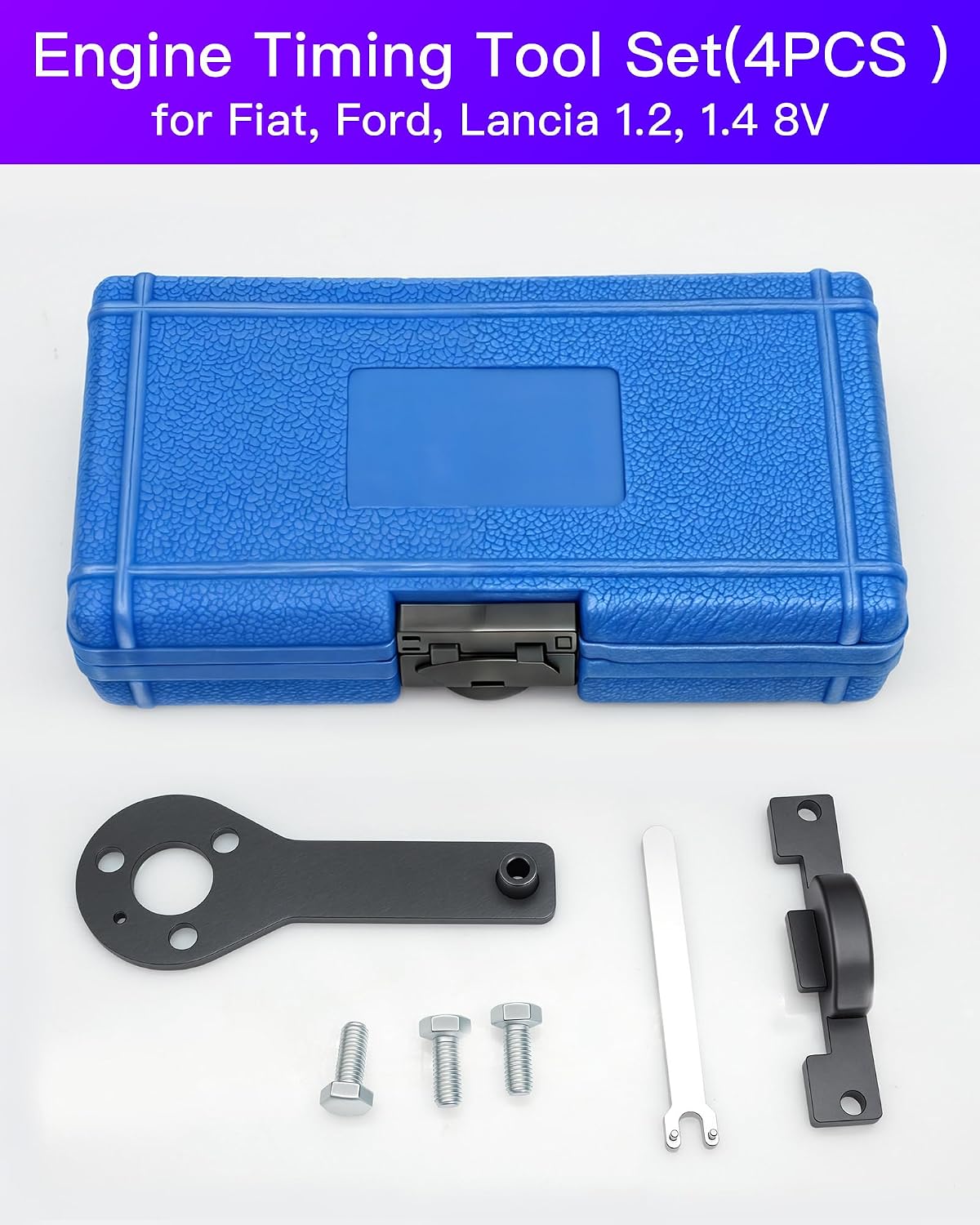Detalle 2 de RUIZHI outil de courroie de distribution (support arbre à cames, tendeur et verrouillage) compatible Fiat 1.2/1.4 8V