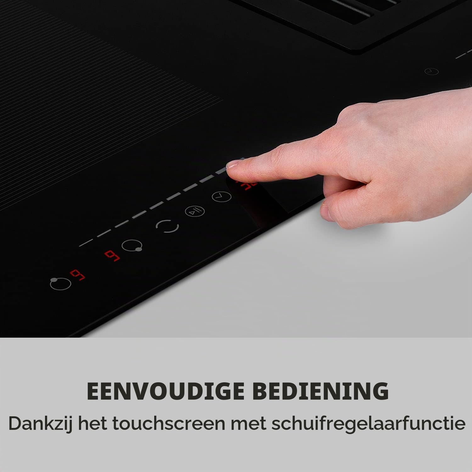 Thumbnail 6 de Klarstein CGCH3-FullHouse-2.0 inductiekookplaat met downdraft-afzuiging en flexzone