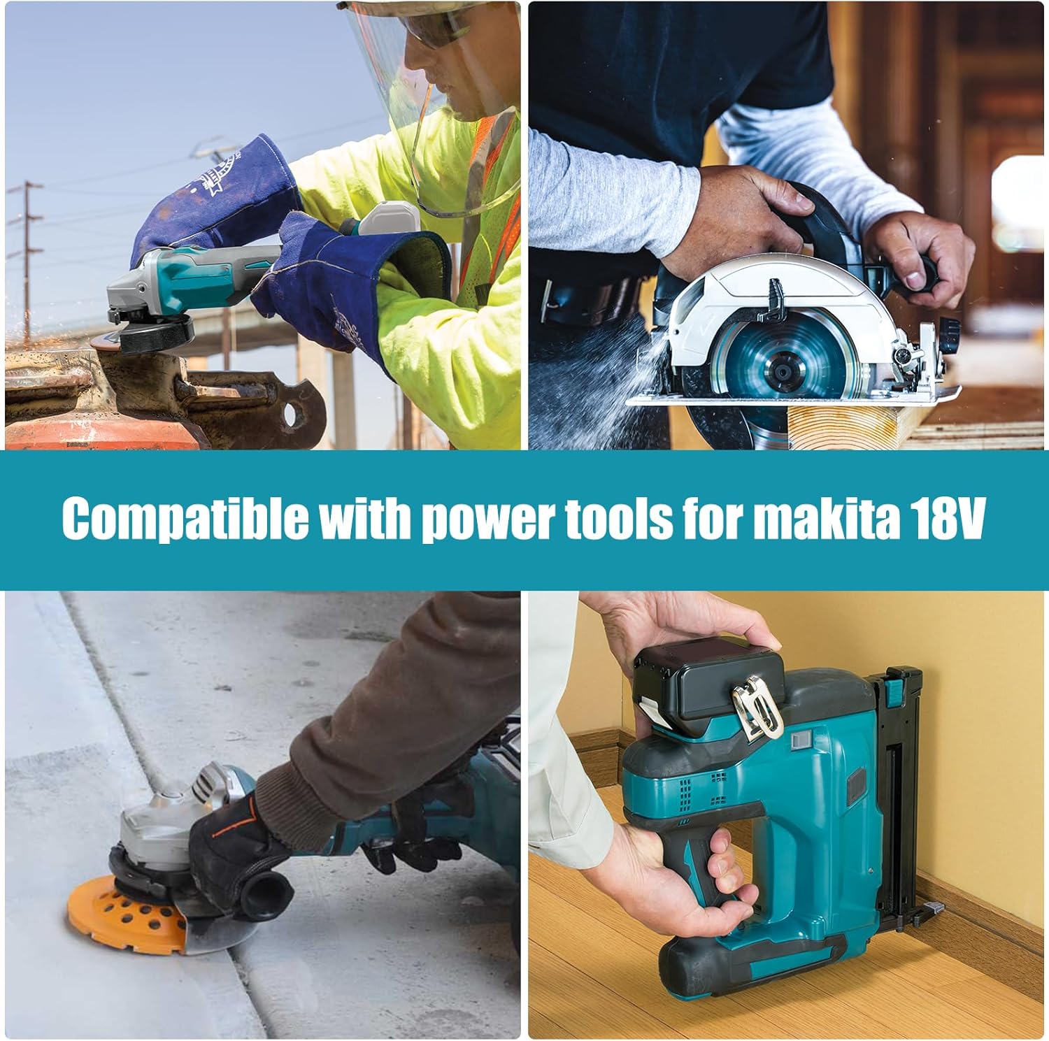 Thumbnail 6 de TOPBATT 2Packs 18V 5.5Ah Batteria BL1860 – Ricambio compatibile per Makita con Indicatore LED