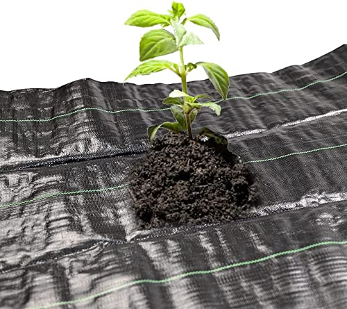 Detalle de RAM Heavy Duty Weed Control Fabric Ground Cover Membrane 2M x 10M – UV Stabilised, Black
