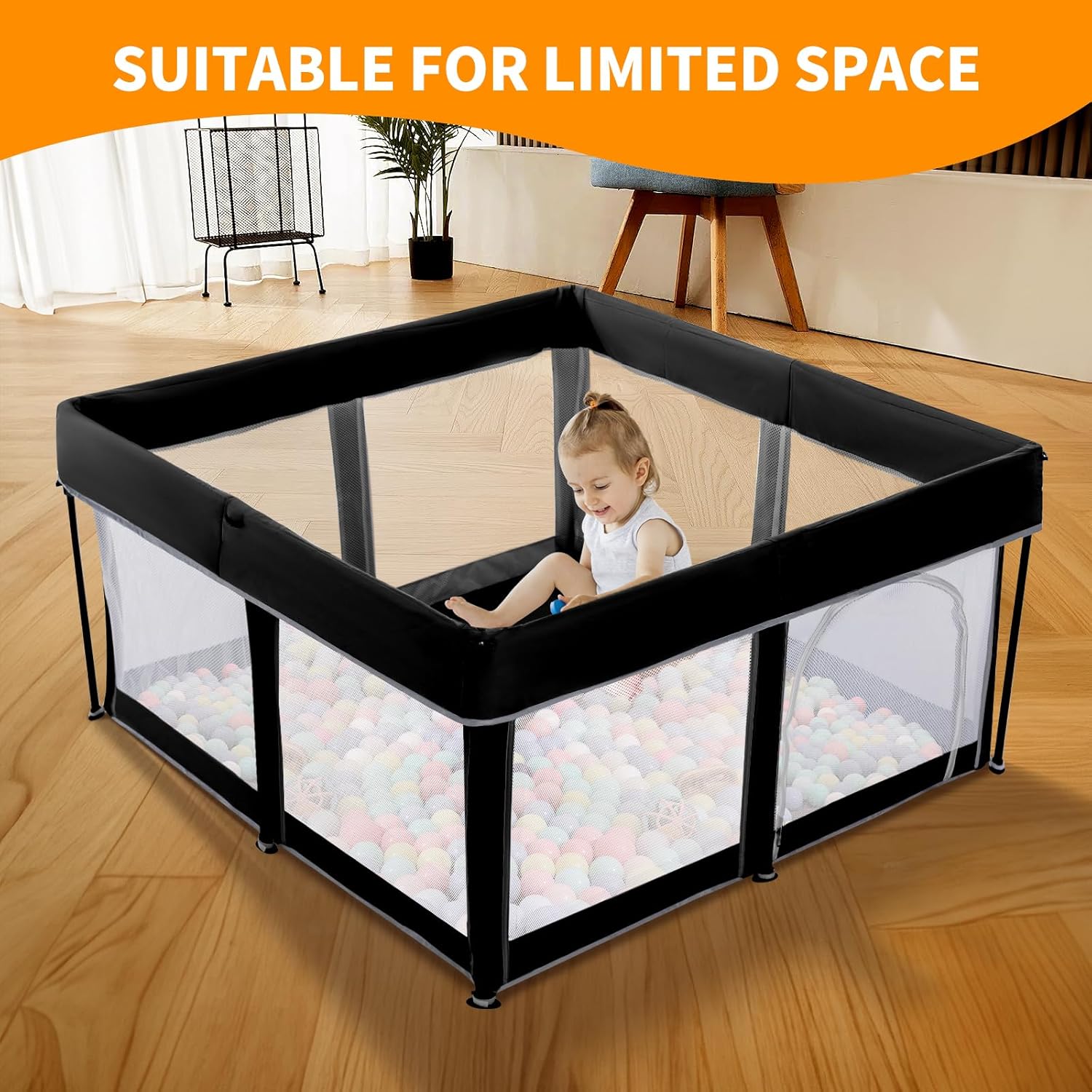 Thumbnail 2 de Lexixi Foldable Baby Playpen 50"x50"