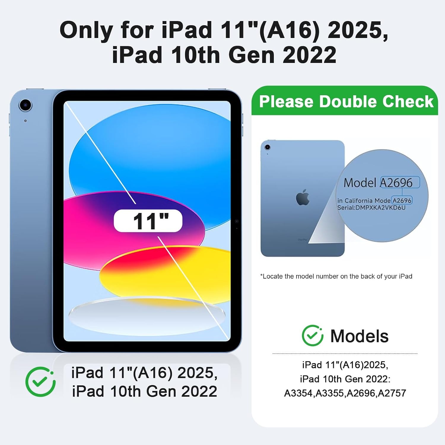 Detalle de iPad 11 screen protector, 2 pack