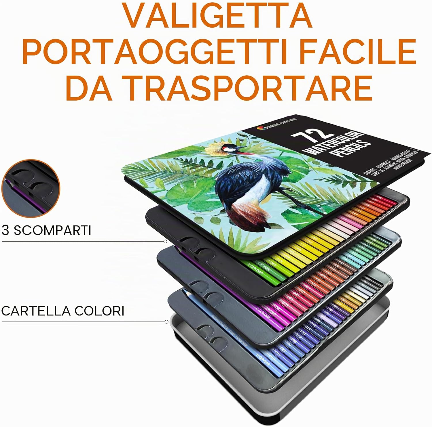 Thumbnail 5 de Zenacolor 72 Matite acquerellabili 72 colori 🎨