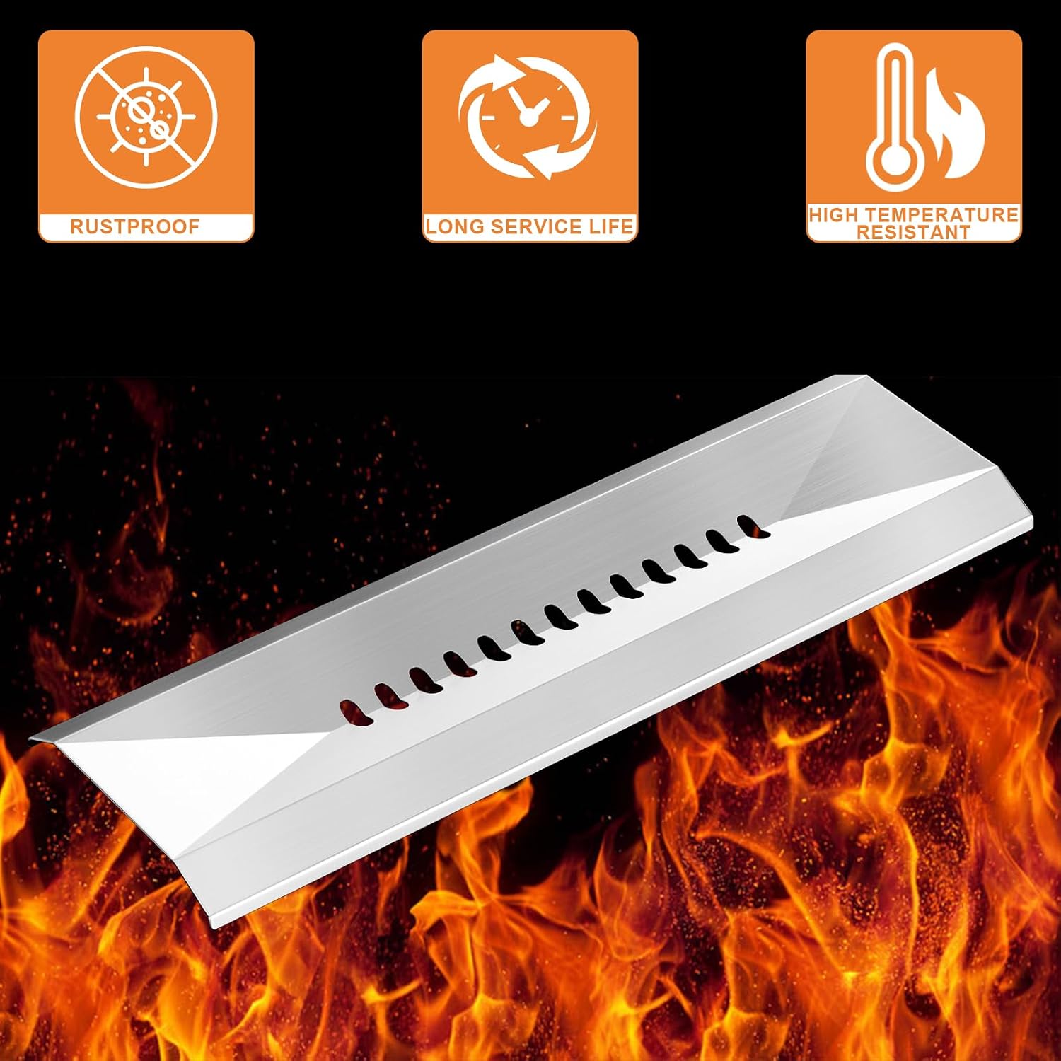 Thumbnail 4 de PETKAO Grill Heat Plates, Stainless Steel