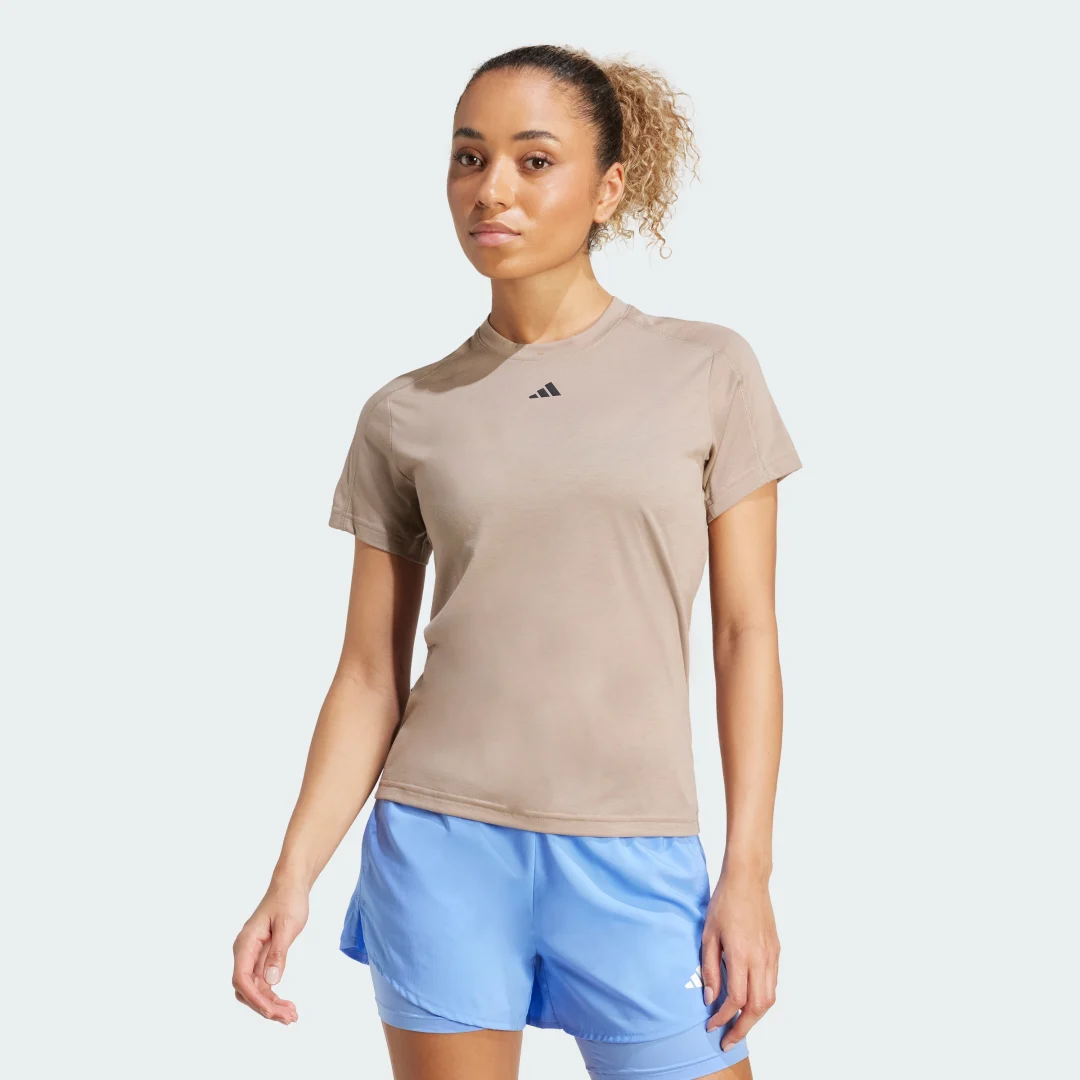 Detalle de Camiseta cuello redondo AEROREADY Train Essentials Minimal Branding – Adidas