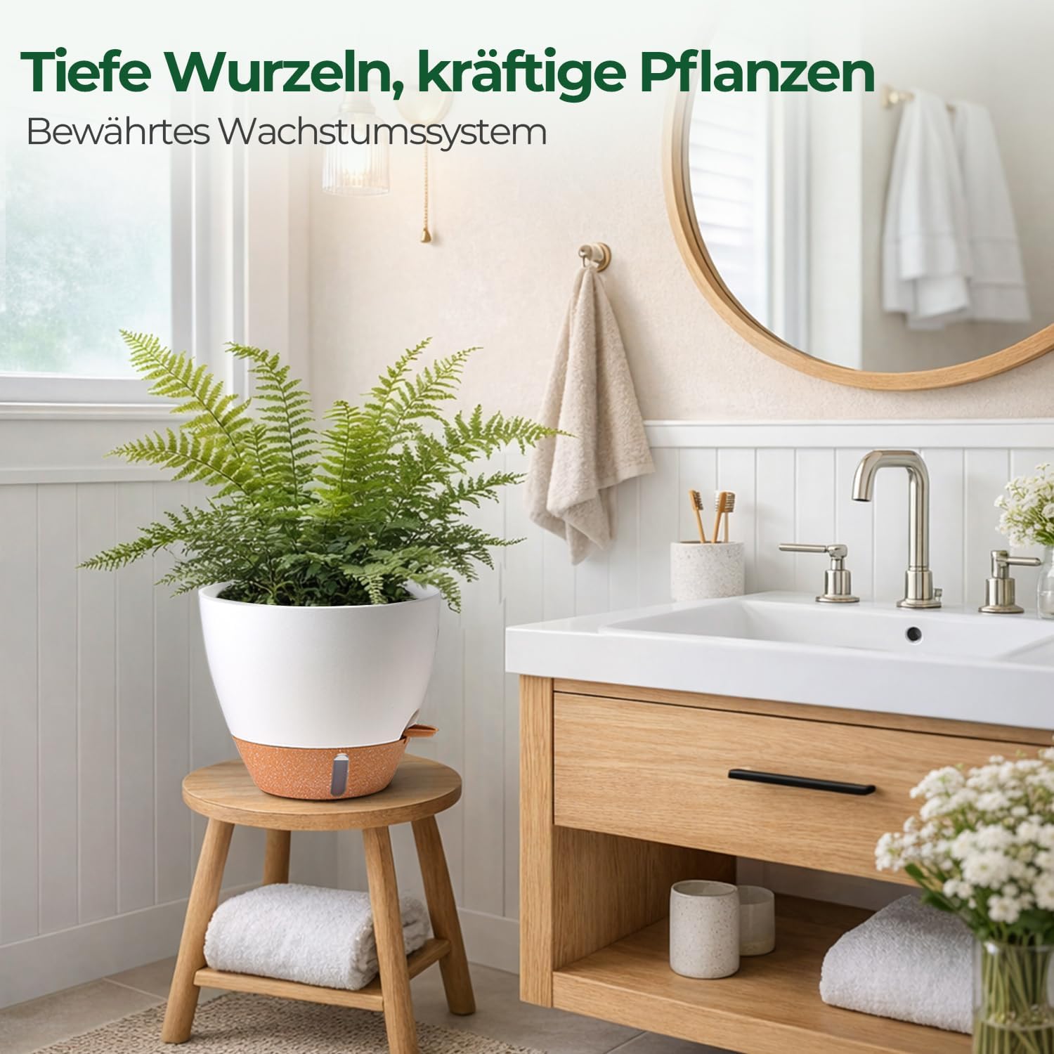 Thumbnail 6 de T4U 25 cm Selbstbewässernder Blumentopf im Set